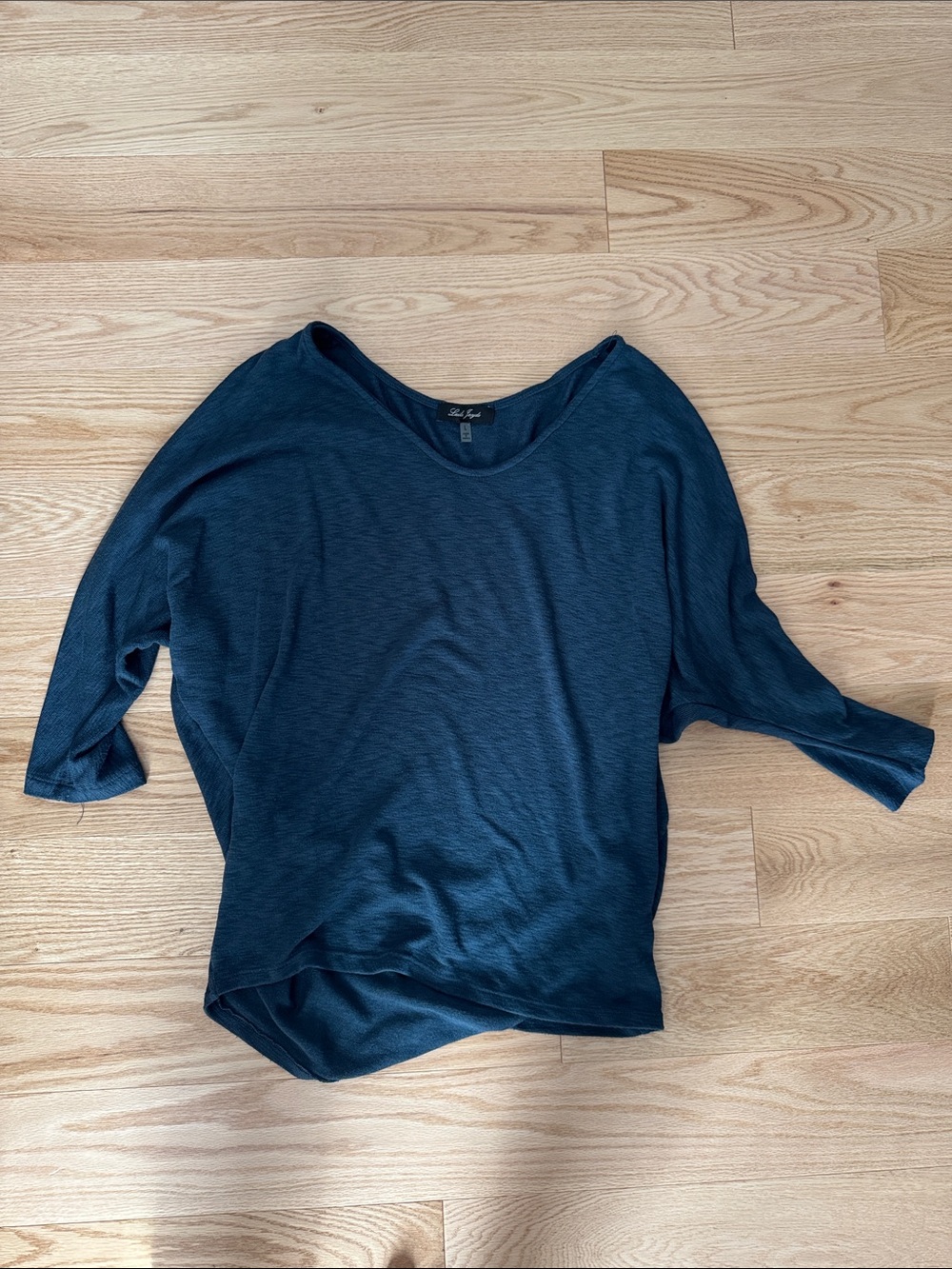 Laila Jayde Women's Scoop Neck Tunic in Teal Blue